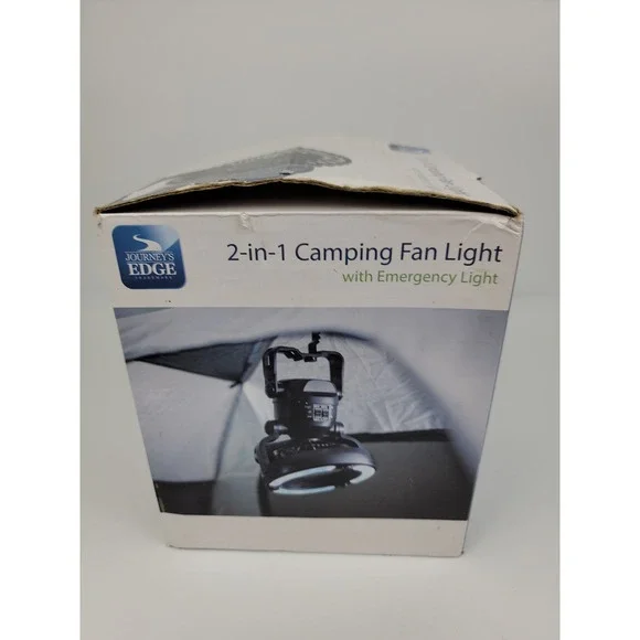 Journeys Edge 2-in-1 Camping Fan Light 18 LED Emergency Lantern Black 1131 - Picture 3 of 6